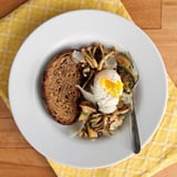 Sauteéd Mushrooms With Thyme and Poached Eggs