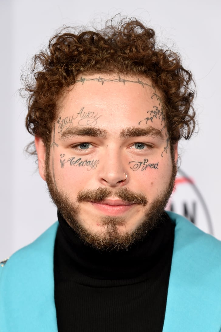 Post Malone's Face Tattoos Come From Insecurities | POPSUGAR Beauty Photo 3