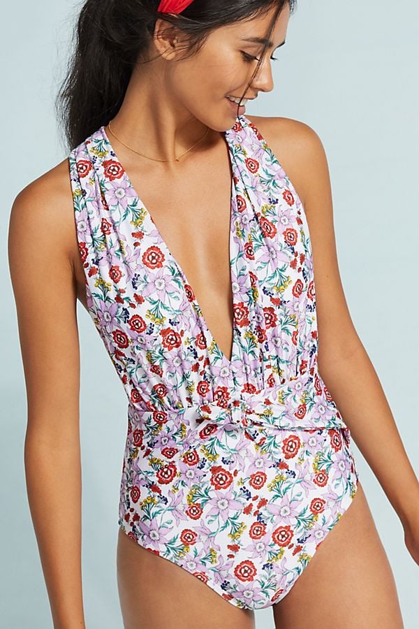 Anthropologie Plunge One-Piece Swimsuit