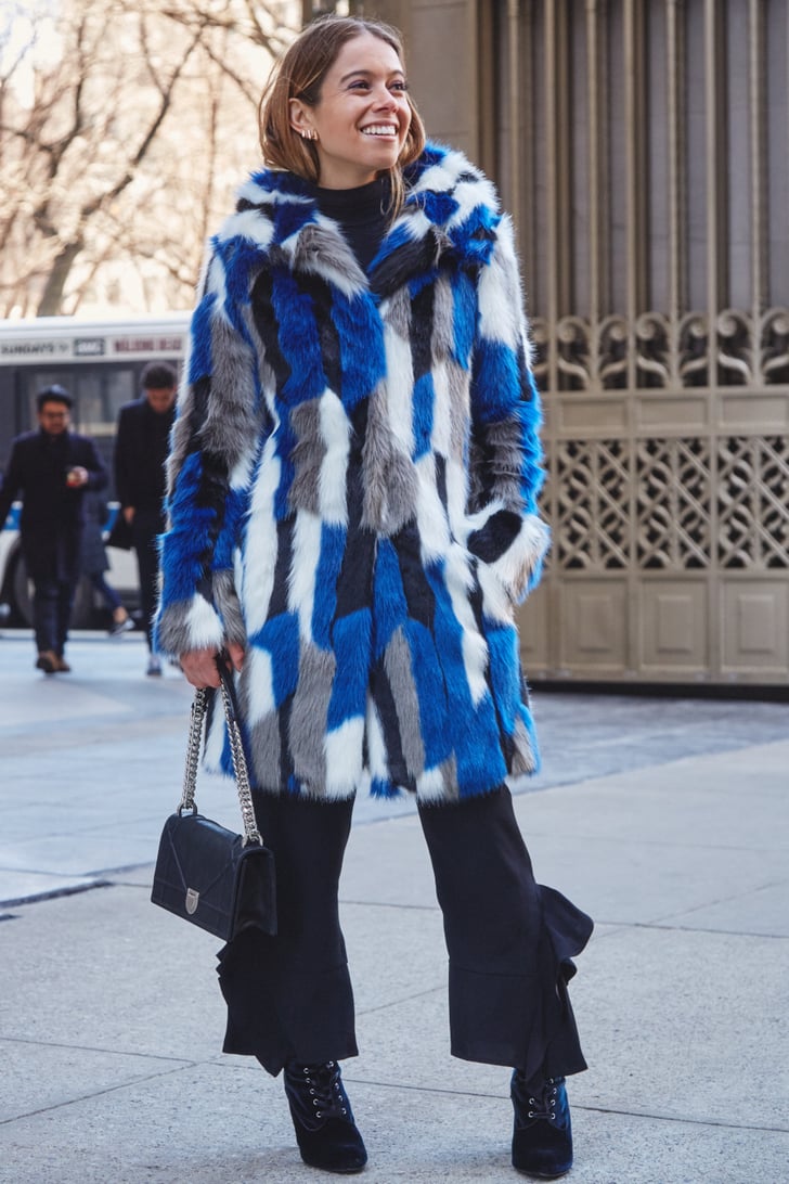 On Editor Sarah Wasilak: Karen Millen coat, Zara pants, Dior bag, and ...
