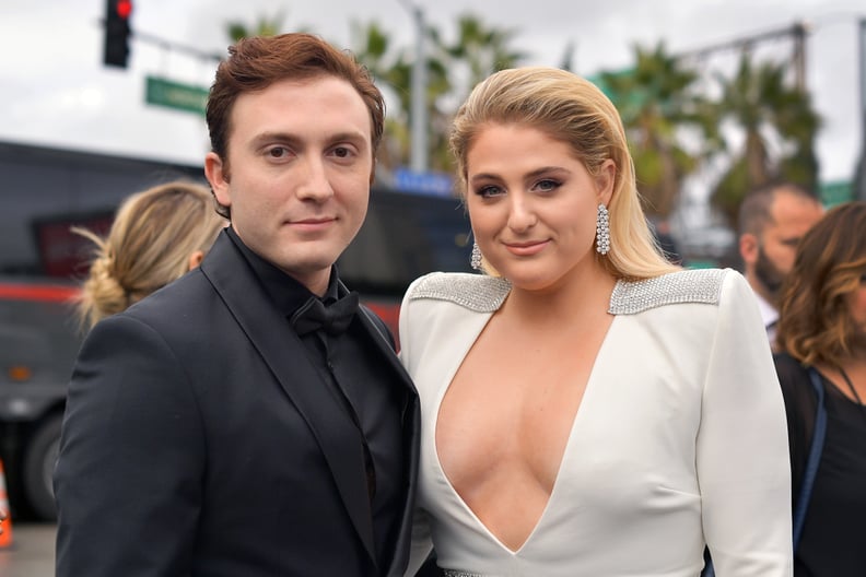 LOS ANGELES, CA - FEBRUARY 10:  Daryl Sabara (L) and Meghan Trainor attend the 61st Annual GRAMMY Awards at Staples Center on February 10, 2019 in Los Angeles, California.  (Photo by Matt Winkelmeyer/Getty Images for The Recording Academy)