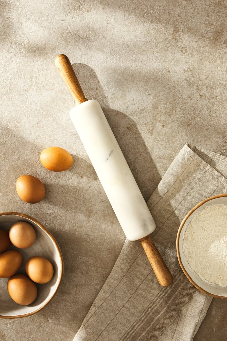 A Kitchen Essential: Zara Marble and Wood Rolling Pin