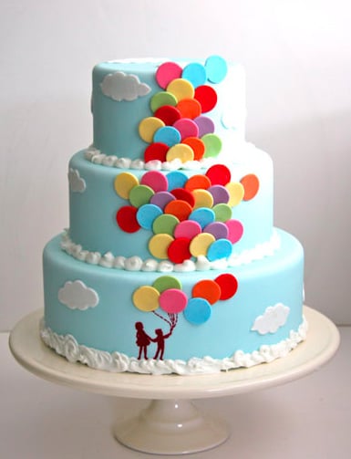 Come Fly With Me Balloon Cake