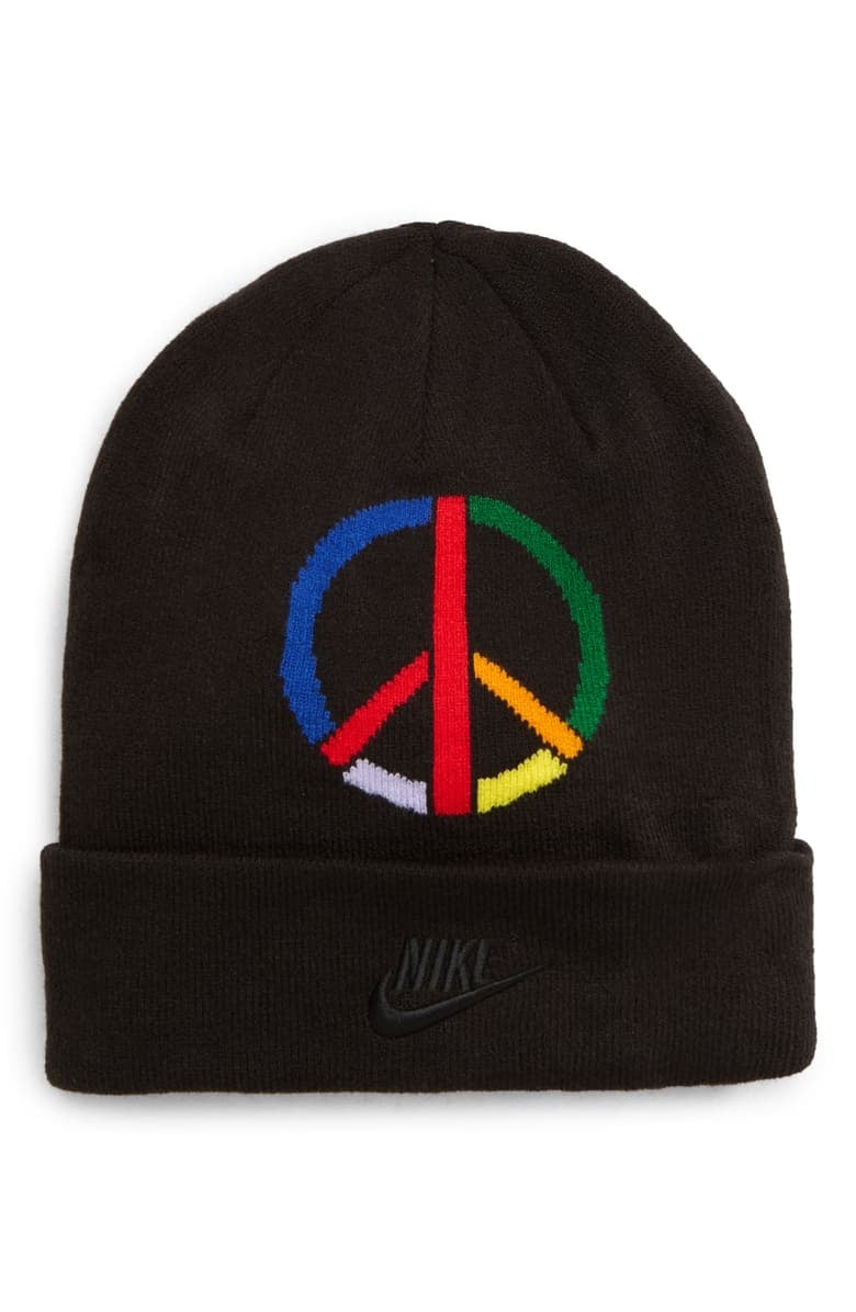 Nike x Olivia Kim Peace Sign Cuffed Beanie