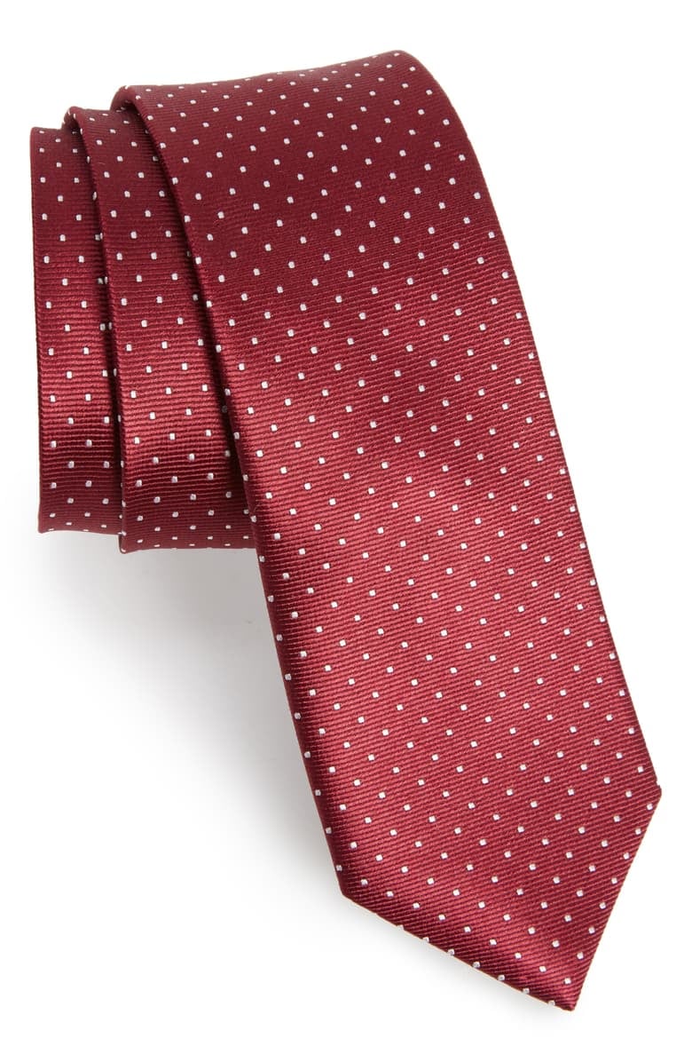 The Tie Bar Dot Silk Tie