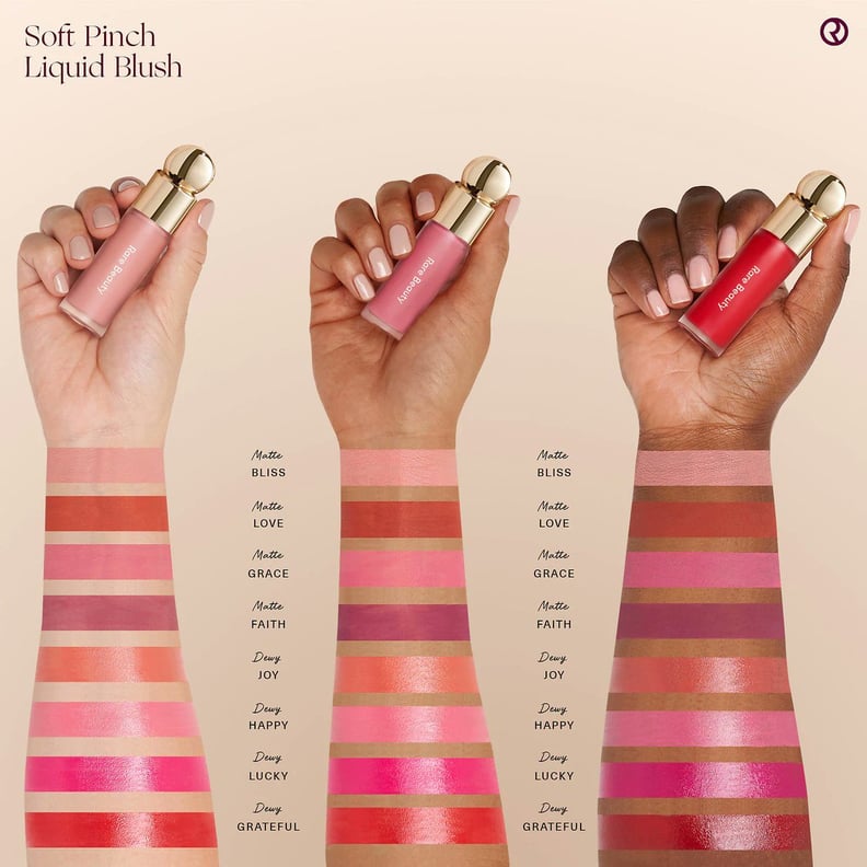 Rare Beauty Liquid Blush Swatches