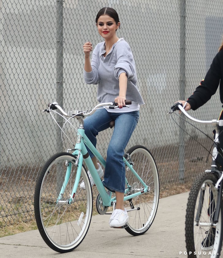 Selena Gomez's Gray Sweatshirt POPSUGAR Fashion Photo 2