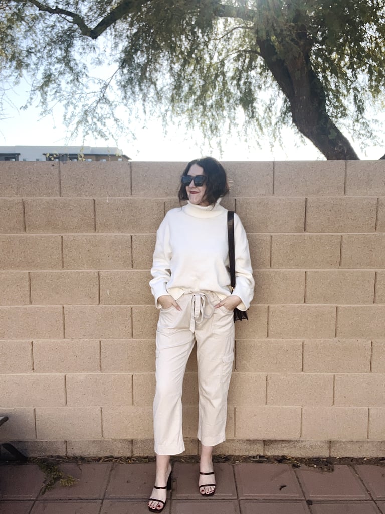 Old Navy HighWaisted TieBelt Cargo Ankle Pants Review POPSUGAR Fashion