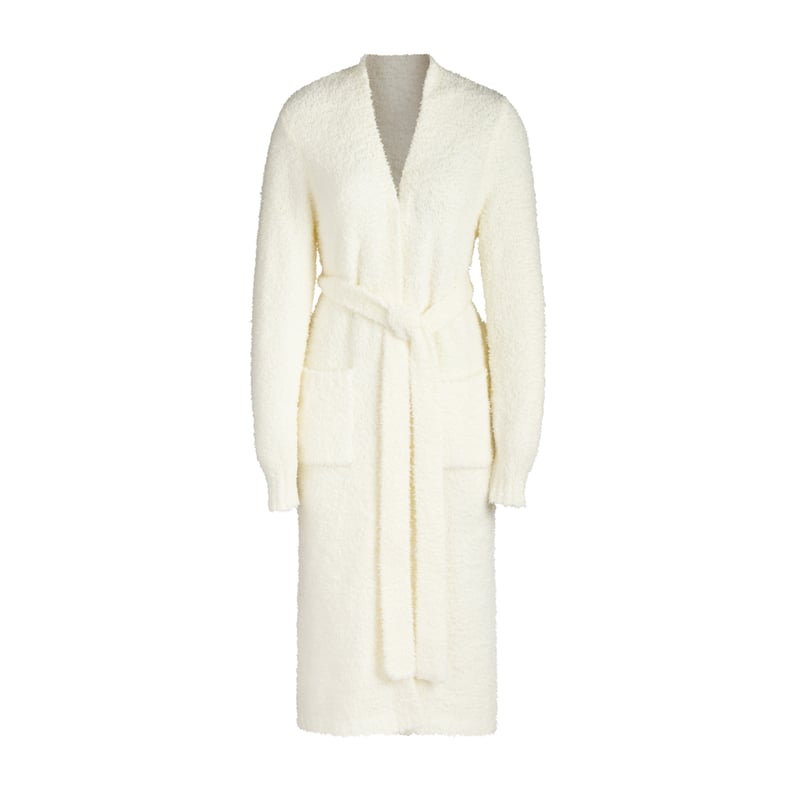 Kim Kardashian Skims Cozy Collection Knit Robe — Bone