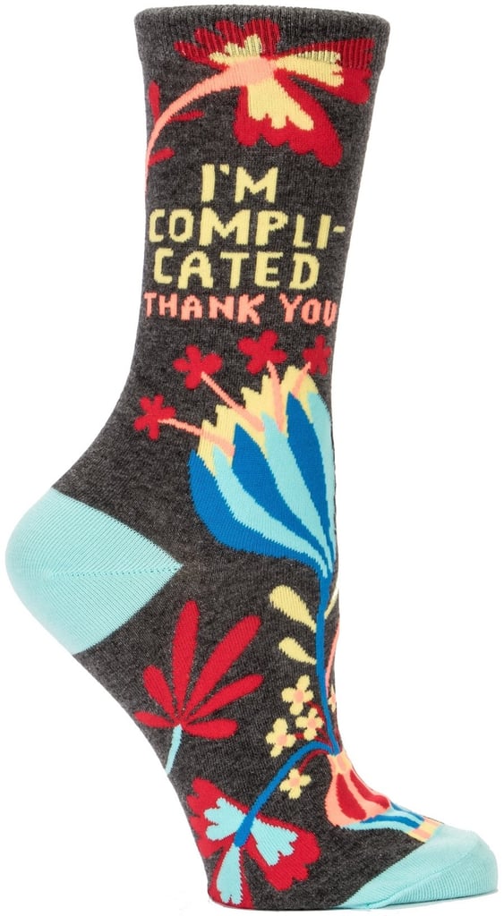 If you refuse to be defined, these I'm Complicated, Thank You Women's Crew Socks ($10) are for you.