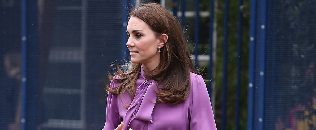 Is Kate Middleton Wearing Her Purple Gucci Blouse Backward?