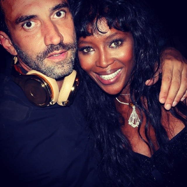 Riccardo Tisci and Naomi Campbell