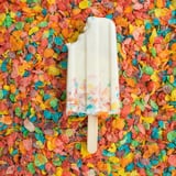 Coconut Milk and Fruity Pebbles Popsicles Recipe