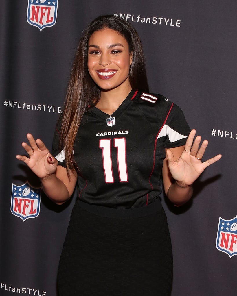Jordin Sparks made a splash on the red carpet at the NFL Inaugural Hall of Fashion launch event in NYC on Tuesday.