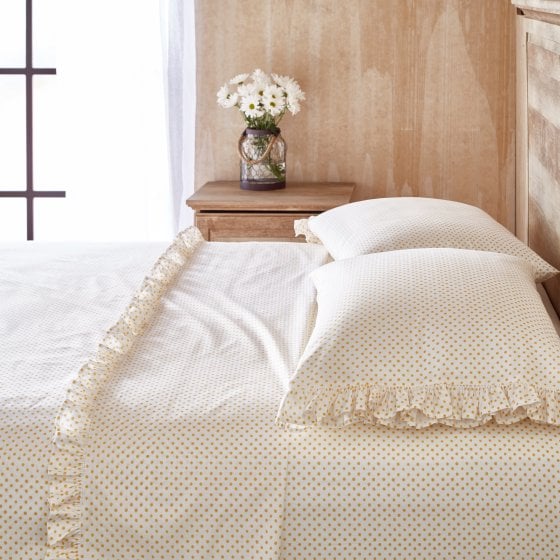 The Pioneer Woman Polka Dot Ruffle Sheet Set