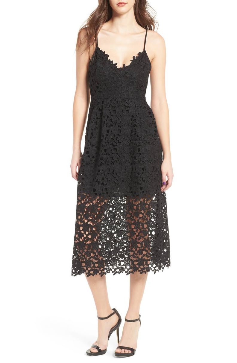 Astr The Label Lace Midi Dress