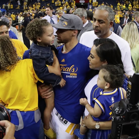 Stephen and Riley Curry After Western Conference Finals 2016