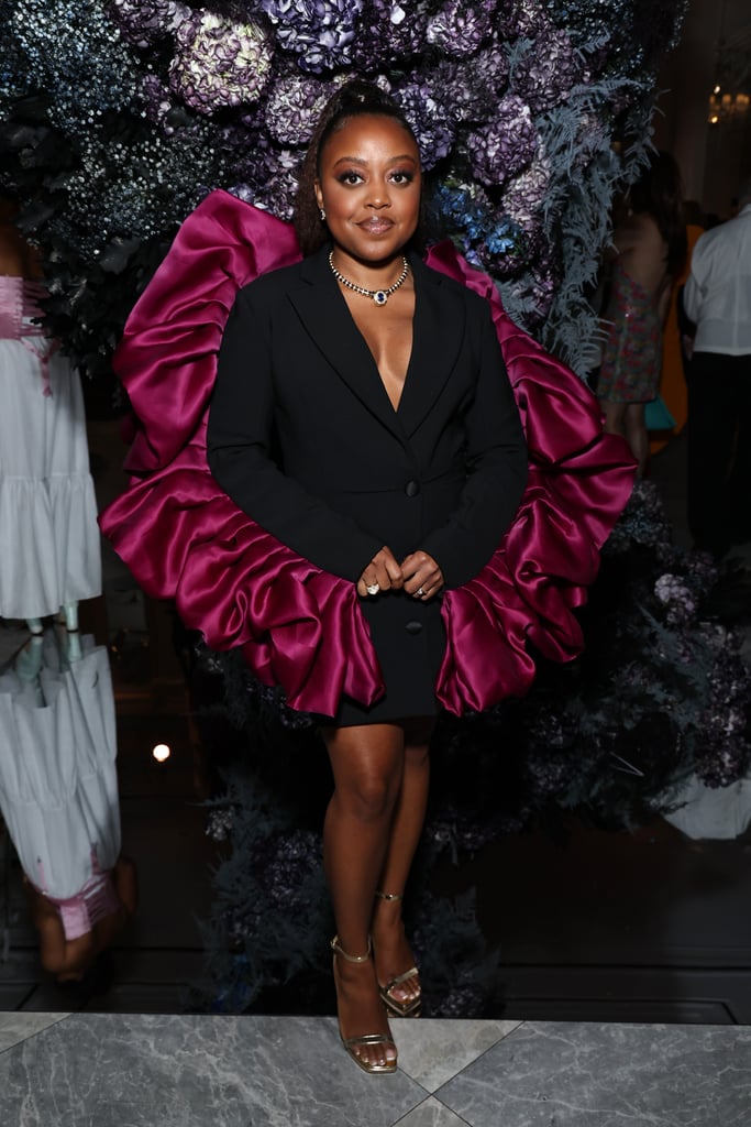 Quinta Brunson at the Christian Siriano Runway Show, September 2023
