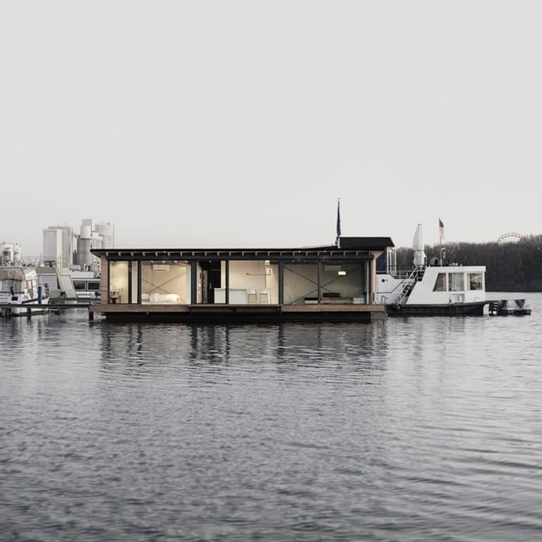 Contemporary German Houseboat