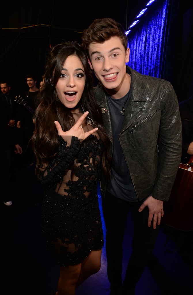 Rumored couple Camila Cabello and Shawn Mendes got silly backstage.