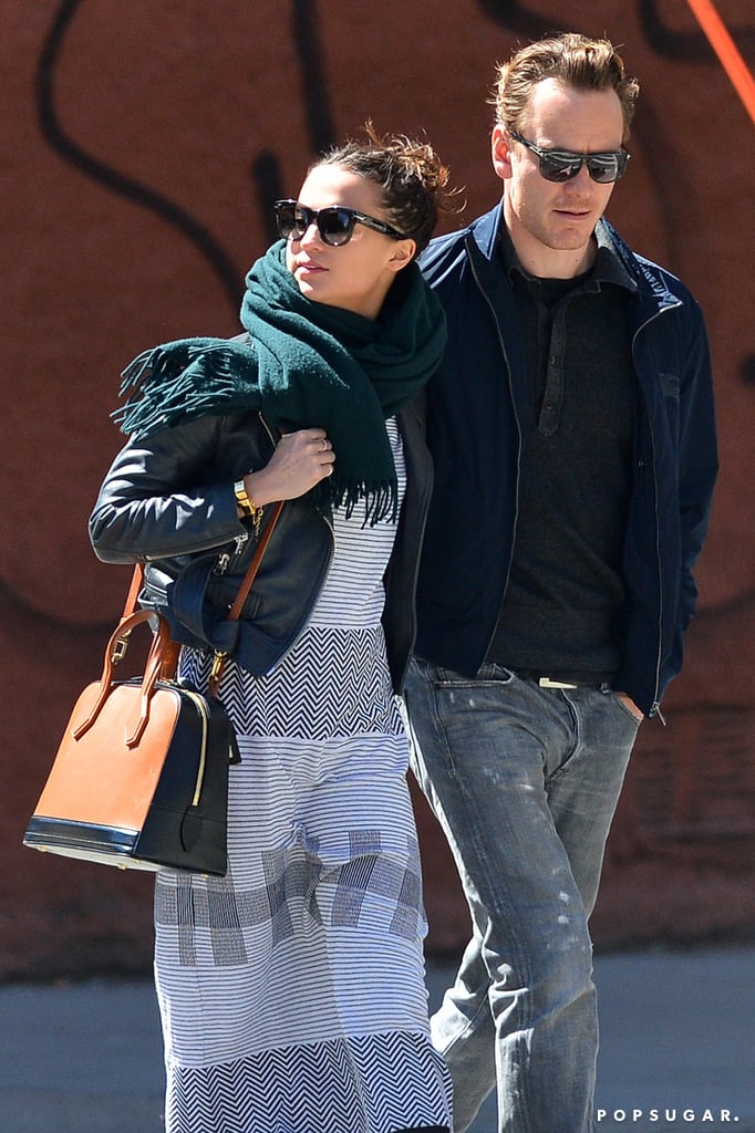 Michael Fassbender and Alicia Vikander Kissing in NYC