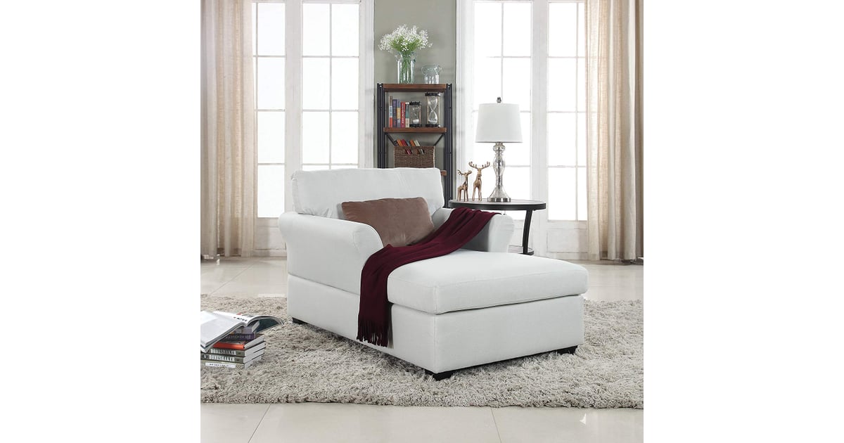 Large Classic Linen Fabric Living Room Chaise Lounge 22 Living