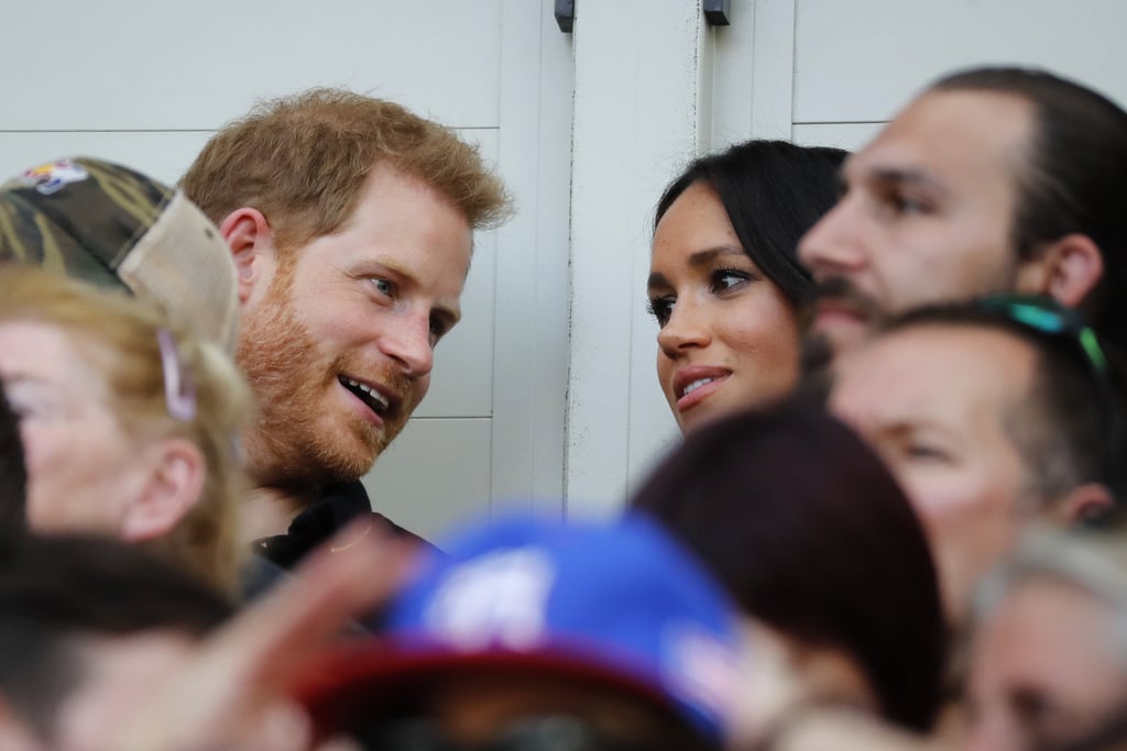 Prince Harry and Meghan Markle at MLB Game Pictures 2019