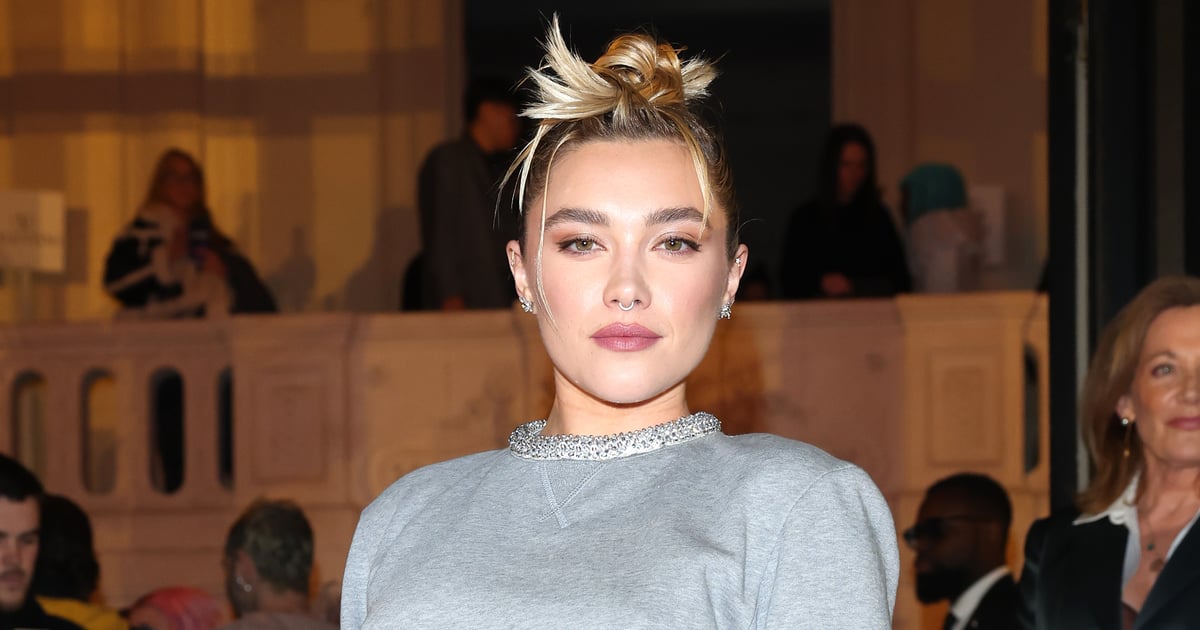 Florence Pugh’s Naked Skirt at Valentino Show