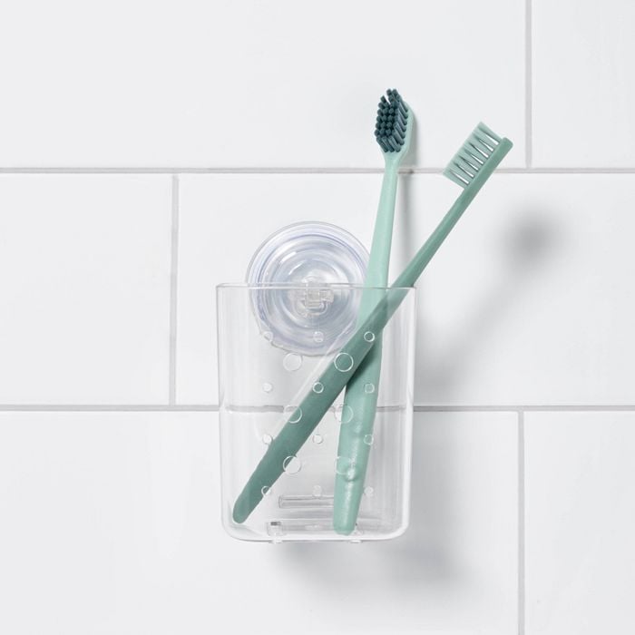 Small-Space Game-Changer: Room Essentials Suction Toothbrush Holder