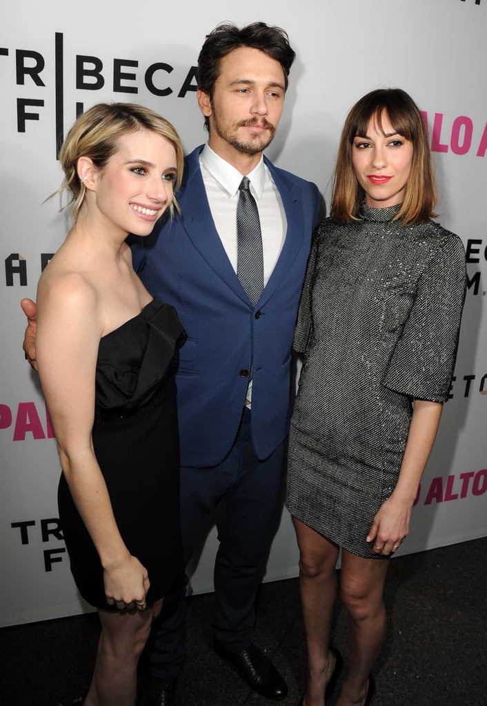 On Monday, Emma Roberts, James Franco, and director Gia Coppola debuted Palo Alto in LA.