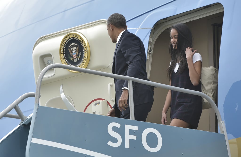Malia and Barack Obama in California Pictures April 2016