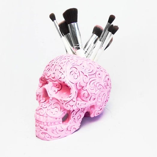 Skull Makeup Brush Holders