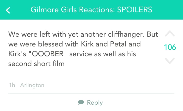 But are glad some quirky jokes made it into the show.