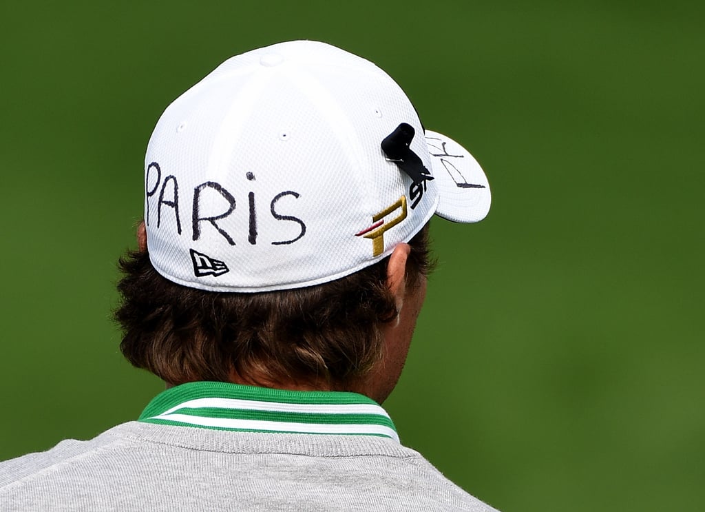 French golfer Benjamin Herbert shared a message on his hat during the BMW Masters Tournament in China.