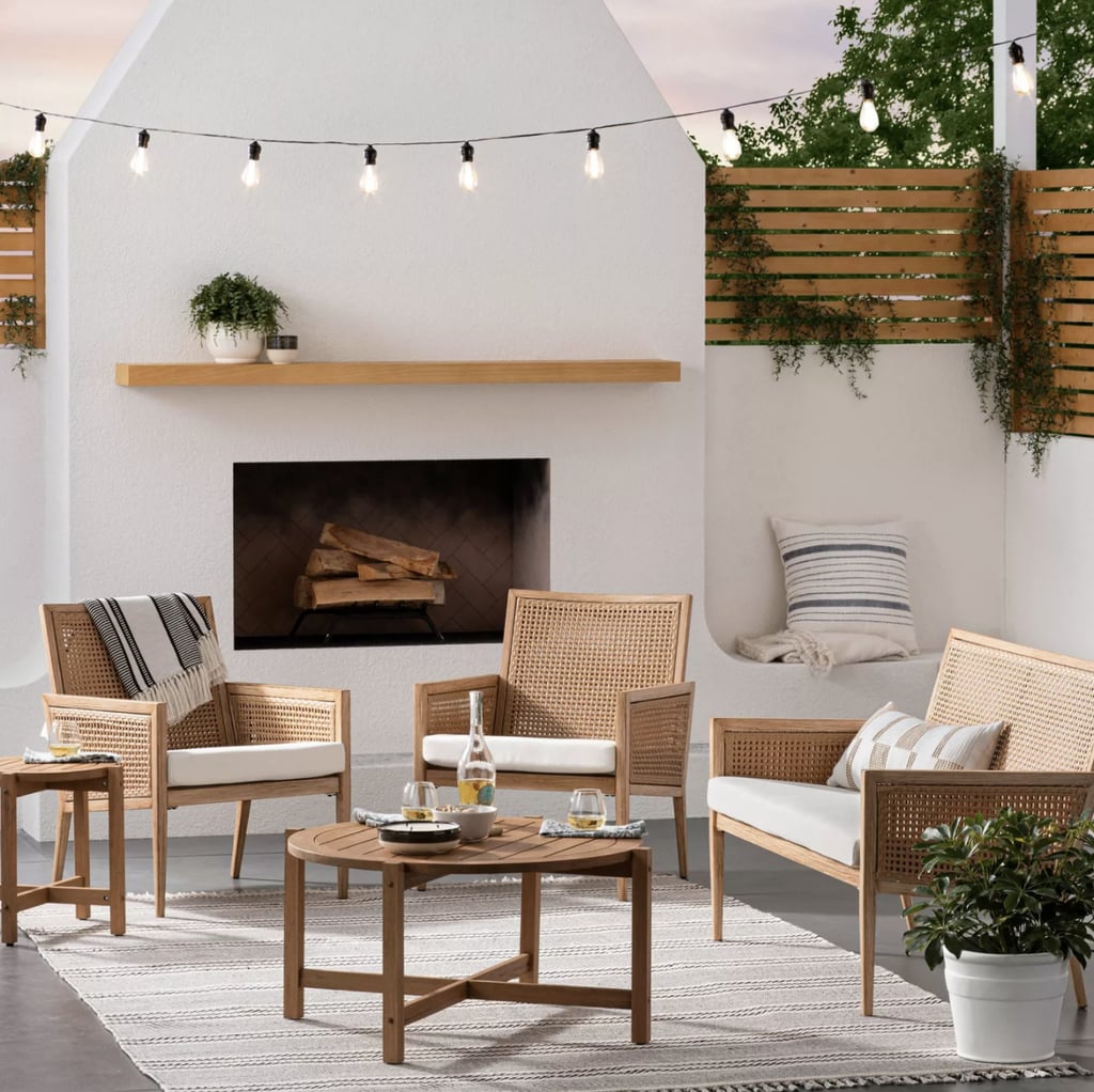 Threshold designed with Studio McGee Benmore Wicker & Faux Wood Patio Loveseat