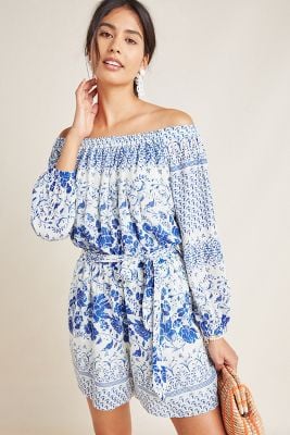 Clemente Off-the-Shoulder Romper