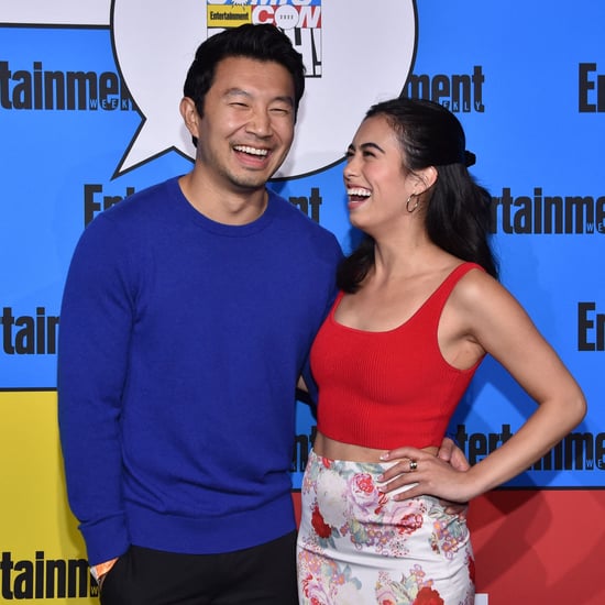 Simu Liu and Jade Bender at Comic-Con 2022