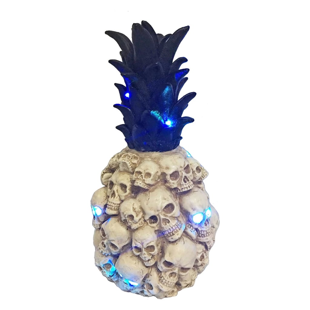 Halloween Light-Up Pineapple Skull