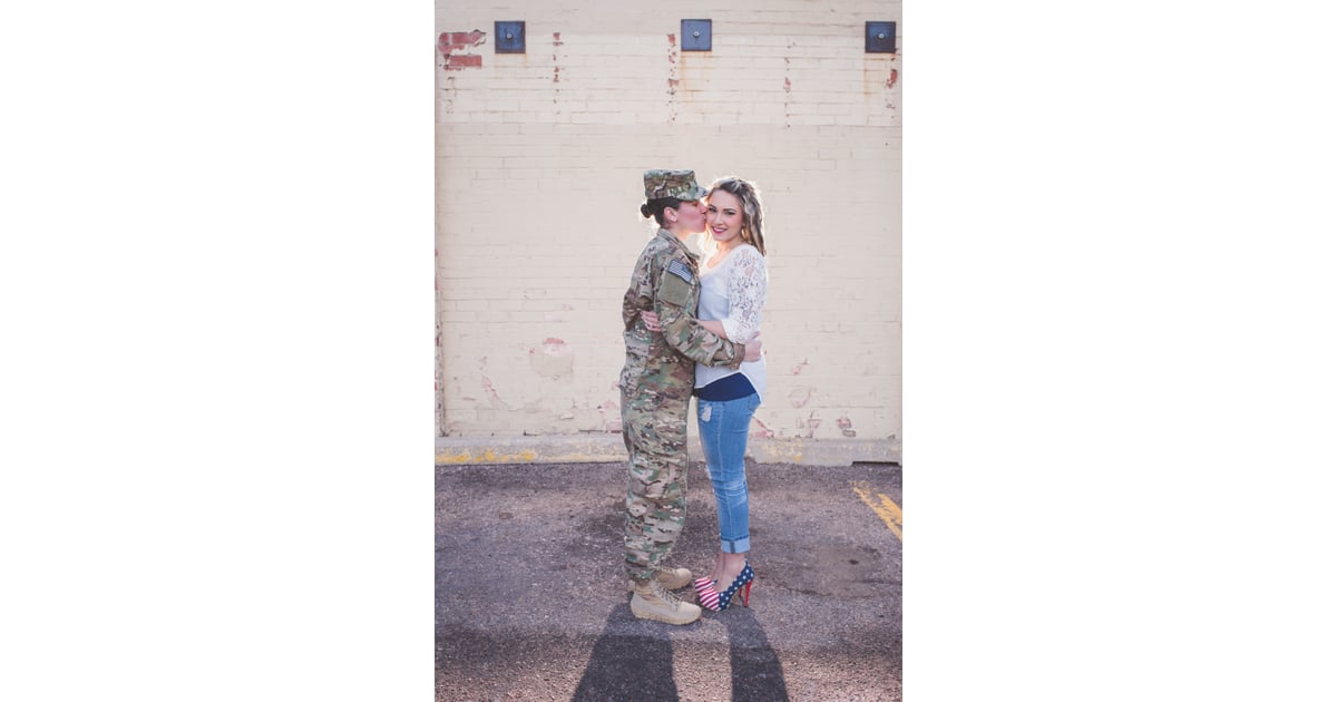 Lesbian Military Engagement Shoot Popsugar Love And Sex Photo 22
