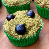 Refined-Sugar-Free Banana Blueberry Spinach Muffins