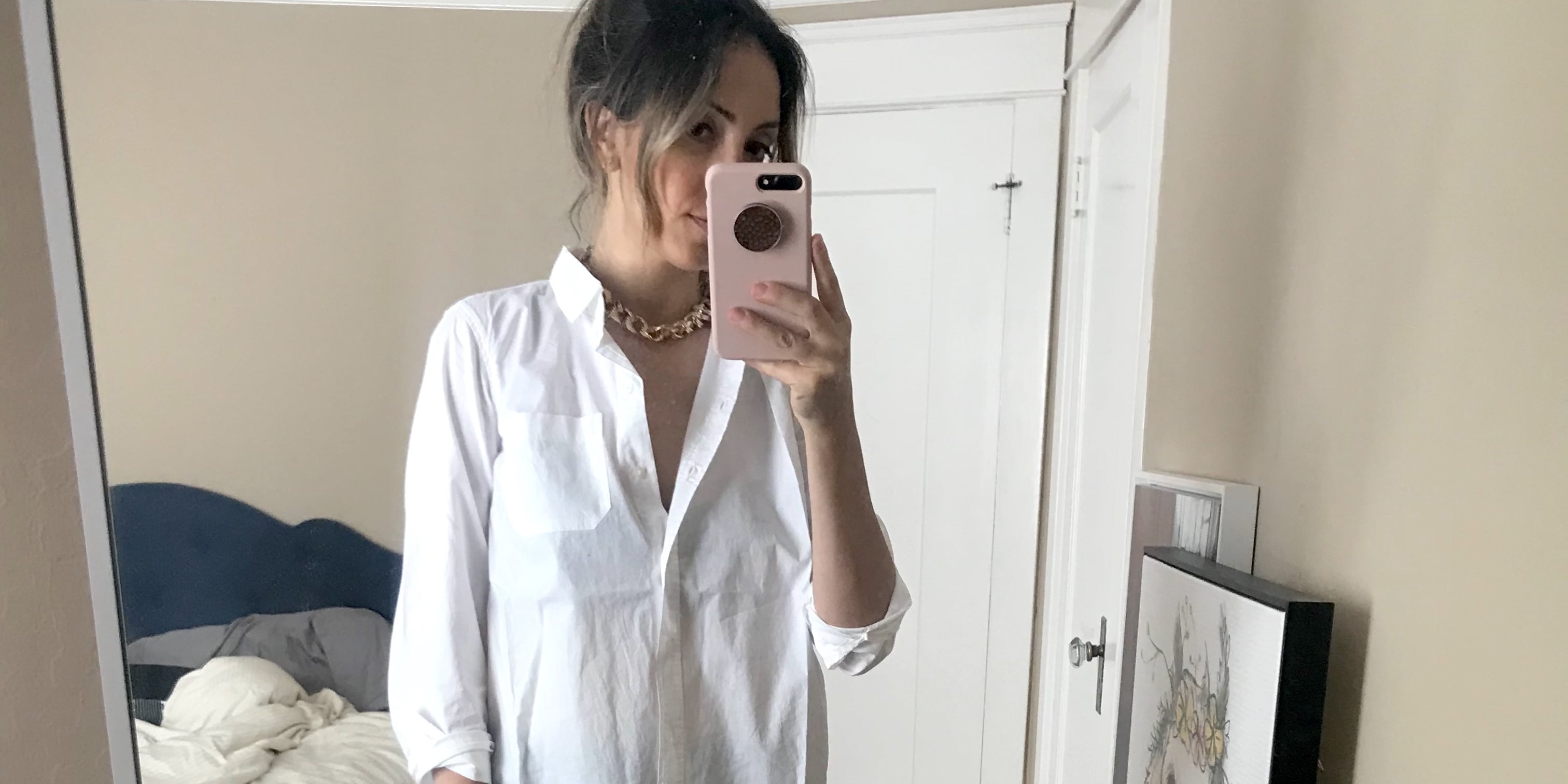 Stain-Resistant White Button-Down For Women | Editor Review | POPSUGAR Fashion