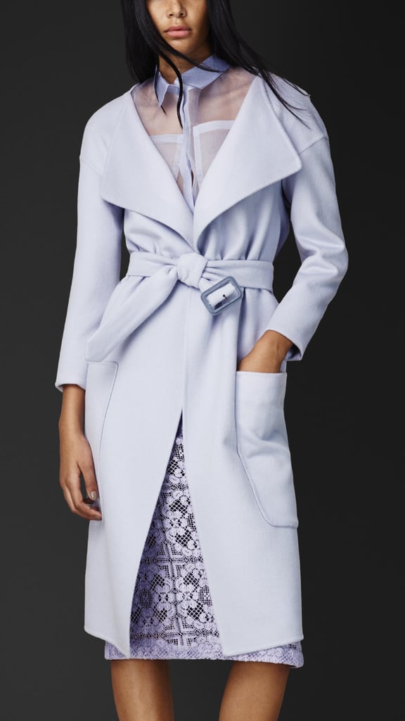 Burberry lavender angora-and-wool belted coat ($2,595)