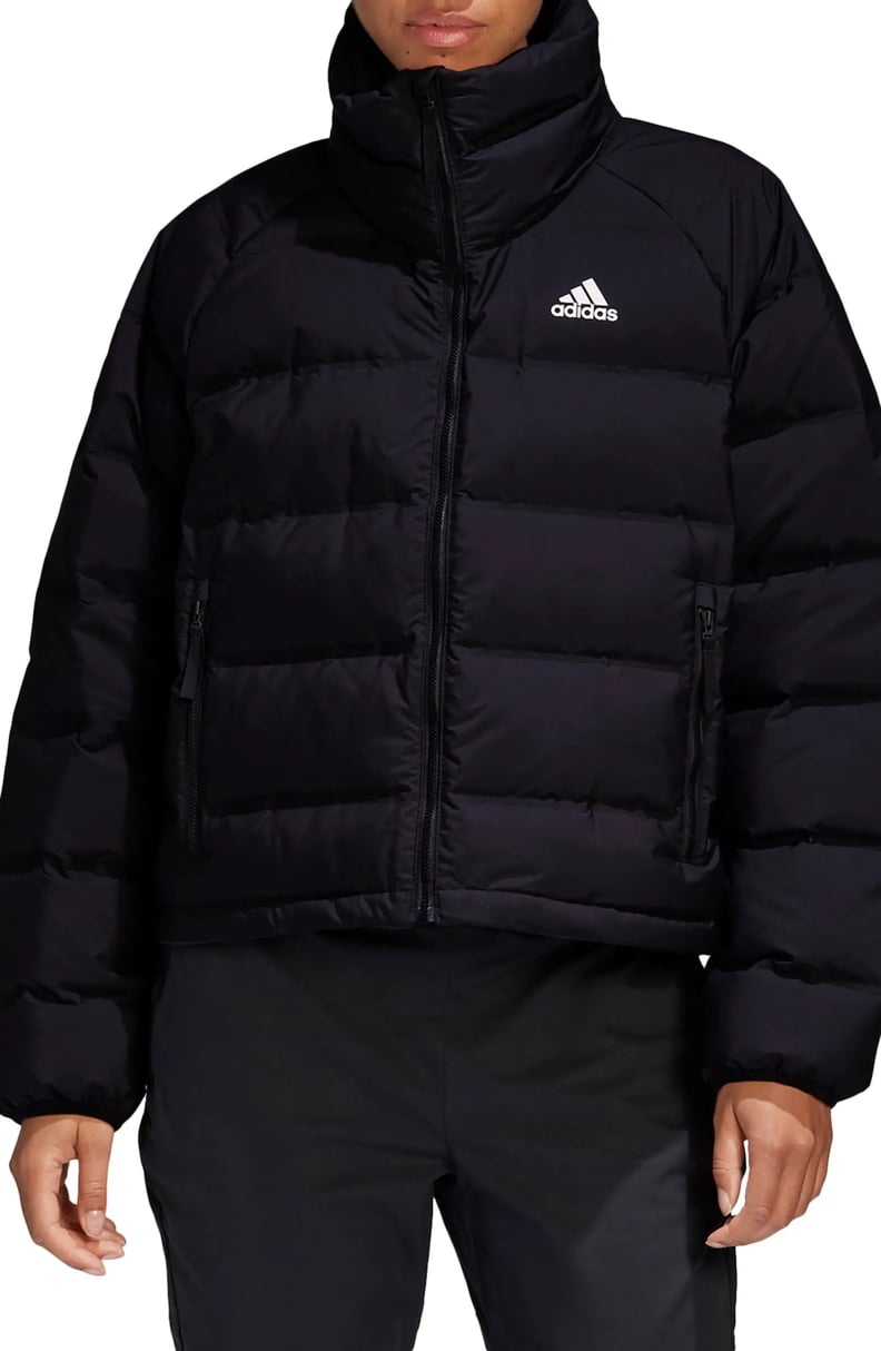 A Puffer Coat: Adidas Helionic Relaxed Fit Down Jacket