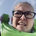 A Mom Wearing a Buzz Lightyear Helmet to the Grocery Store Is the Laugh You Need Right Now