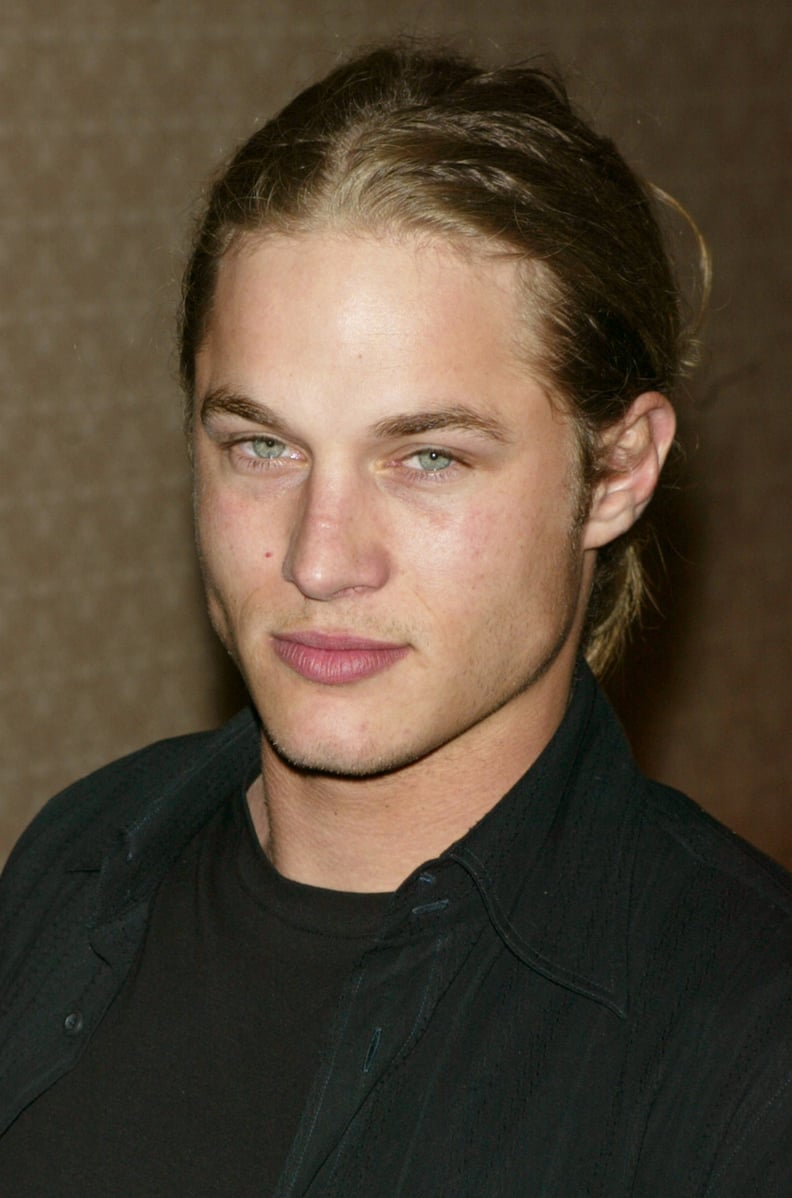 Back in his modeling days, Fimmel kept his face clean-shaven.