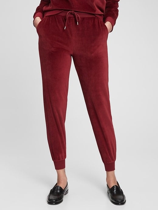 gap velour joggers