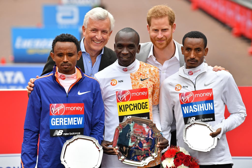 Prince Harry at the London Marathon Pictures April 2019