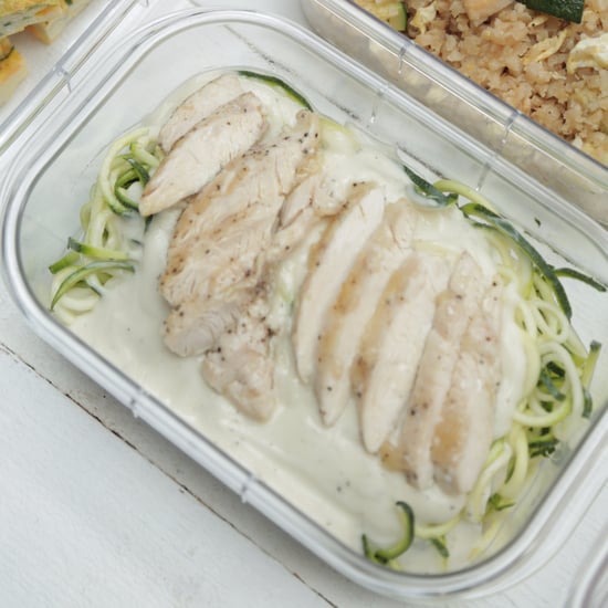 Chicken Cauli-Alfredo with Zoodles