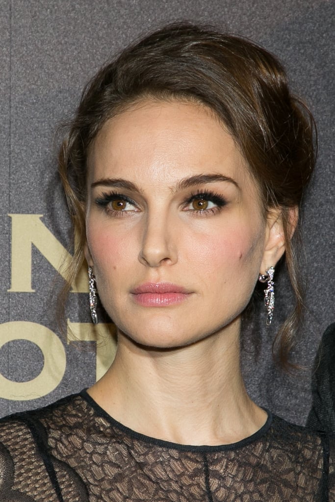 Natalie Portman in Dior Black Lace Gown | January 2016
