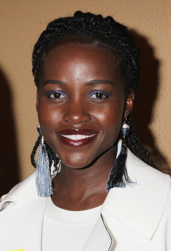 Lupita Nyong'o Wearing Bright Makeup